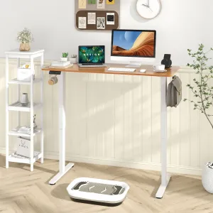 140 x 60 CM Height Adjustable Standing Desk with 3 Memory Heights-Natural