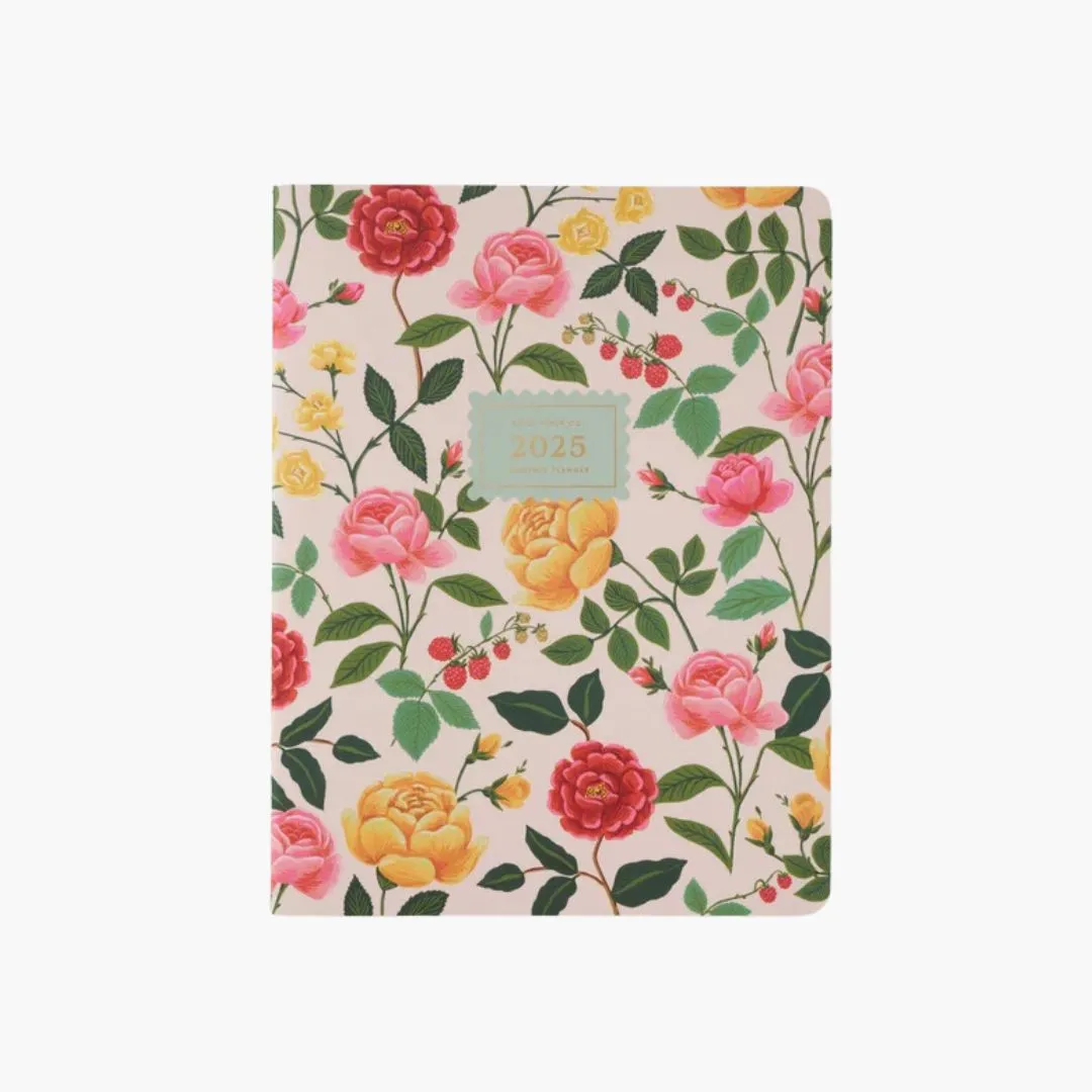 2025 Roses 12-Month Appointment Notebook