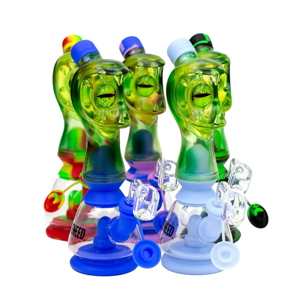 9'' Leak Proof Monster Eyes Silicone Rig