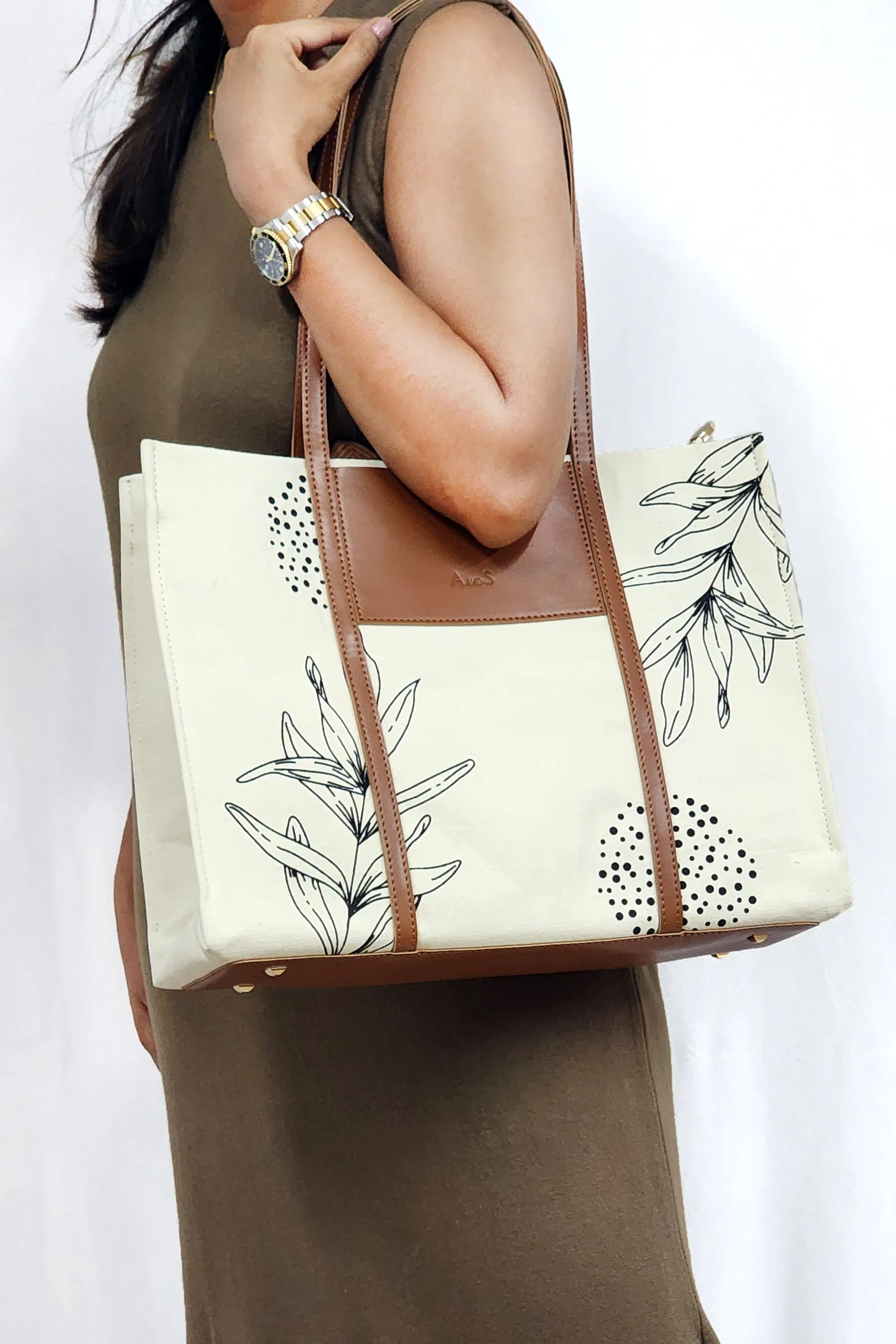 A and S Accessories Printed canvas tote