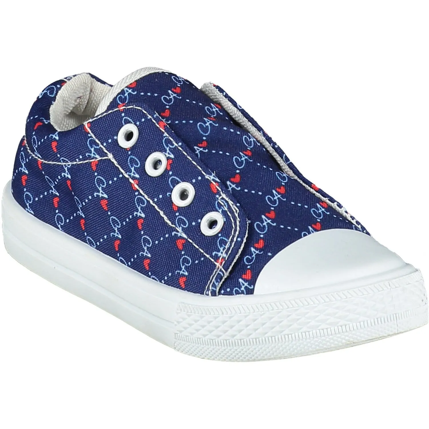 A DEE- Logo Print Slip On Trainers - Blue