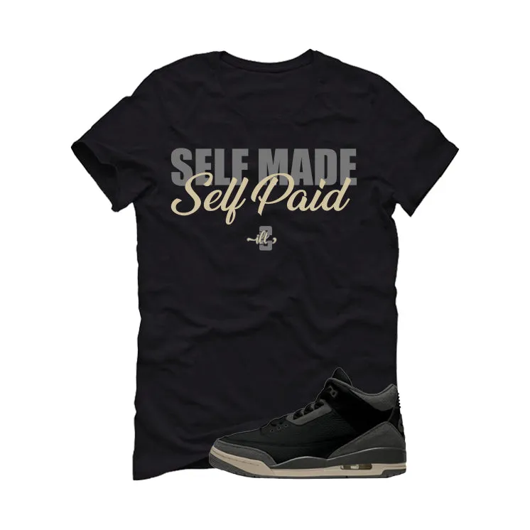 A Ma Maniere x Air Jordan 3 Black Black T-Shirt (Self Made Self Paid)| illcurrency