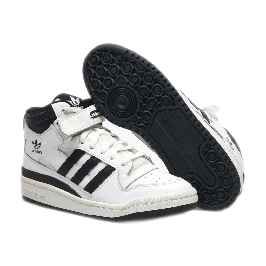 Adidas Forum Mid High-Top Sneakers Leather White Colour For Men