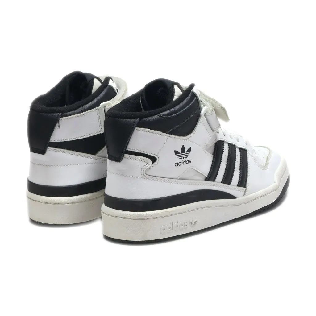 Adidas Forum Mid High-Top Sneakers Leather White Colour For Men