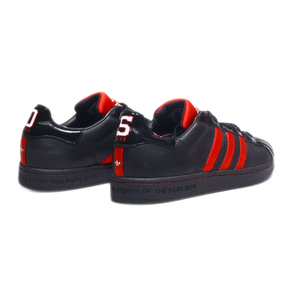 Adidas Star Wars Superstar Low-Top Sneakers Pu Leather Black Colour For Men