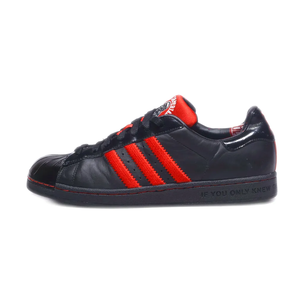 Adidas Star Wars Superstar Low-Top Sneakers Pu Leather Black Colour For Men