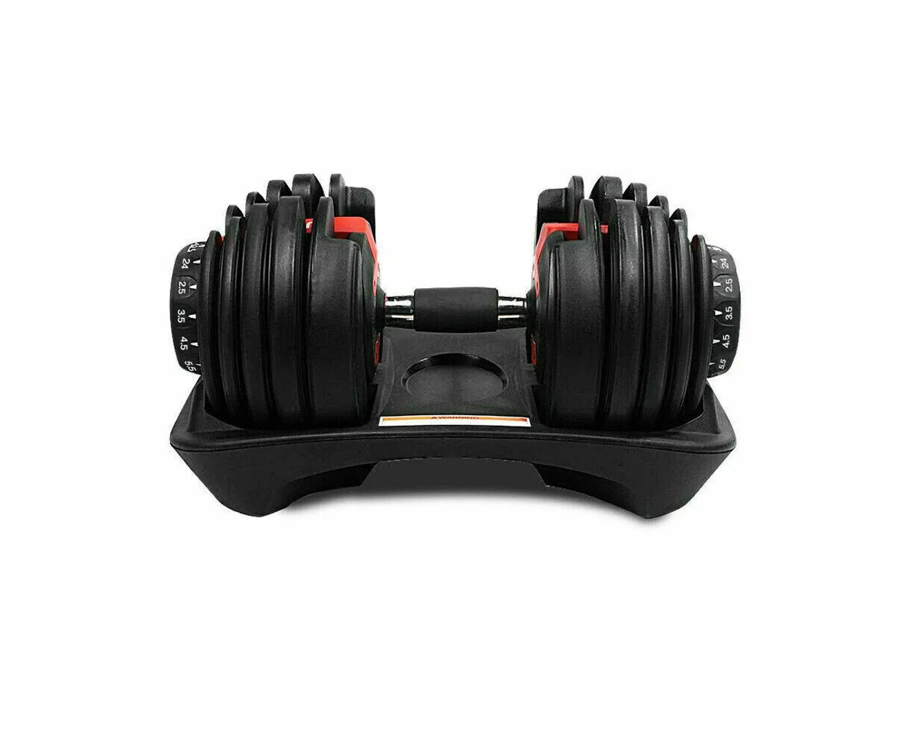 Adjustable Dumbbell Set - 24kg Selective Dumbbells with Fast Automatic Adjustment Physical Exercise