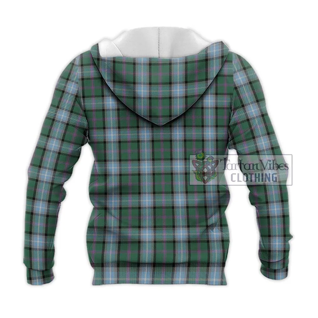 Alexander of Menstry Hunting Tartan Knitted Hoodie with Family Crest DNA In Me Style