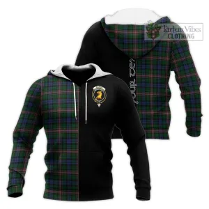 Allison Tartan Knitted Hoodie with Family Crest and Half Of Me Style