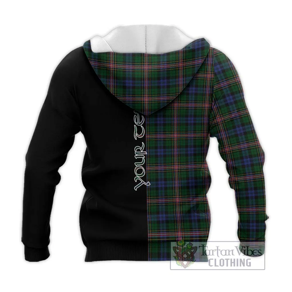 Allison Tartan Knitted Hoodie with Family Crest and Half Of Me Style