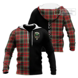 Anderson of Arbrake Tartan Knitted Hoodie with Family Crest and Half Of Me Style