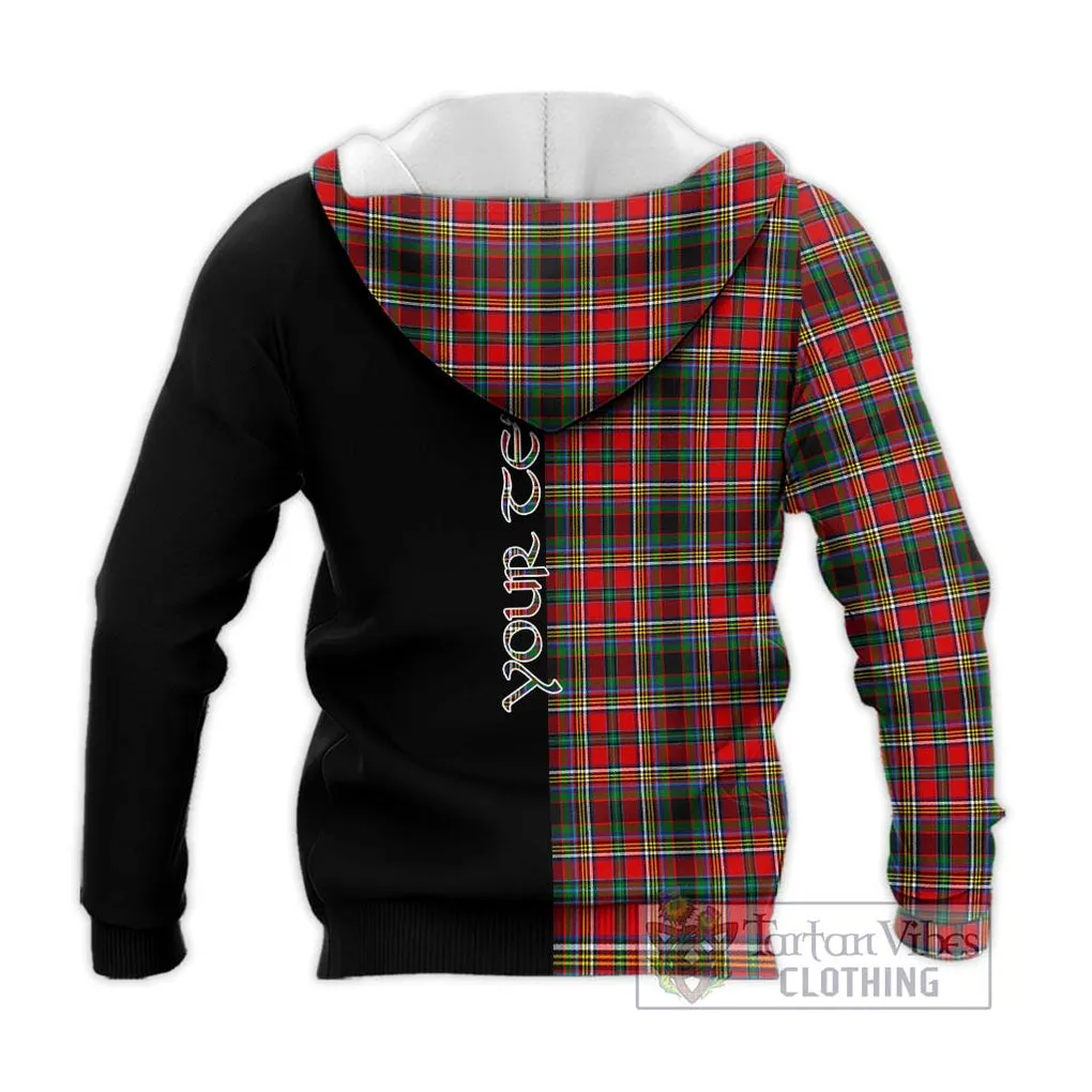 Anderson of Arbrake Tartan Knitted Hoodie with Family Crest and Half Of Me Style