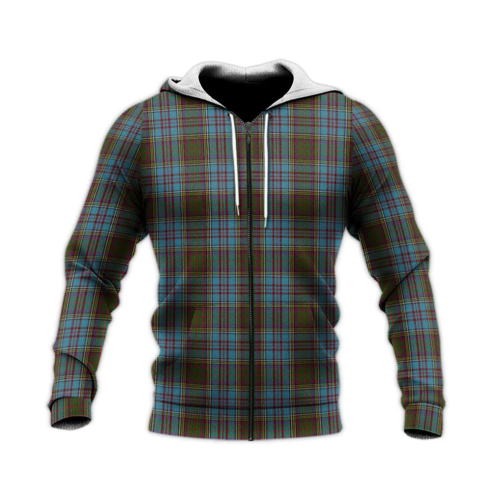 Anderson Tartan Knitted Hoodie