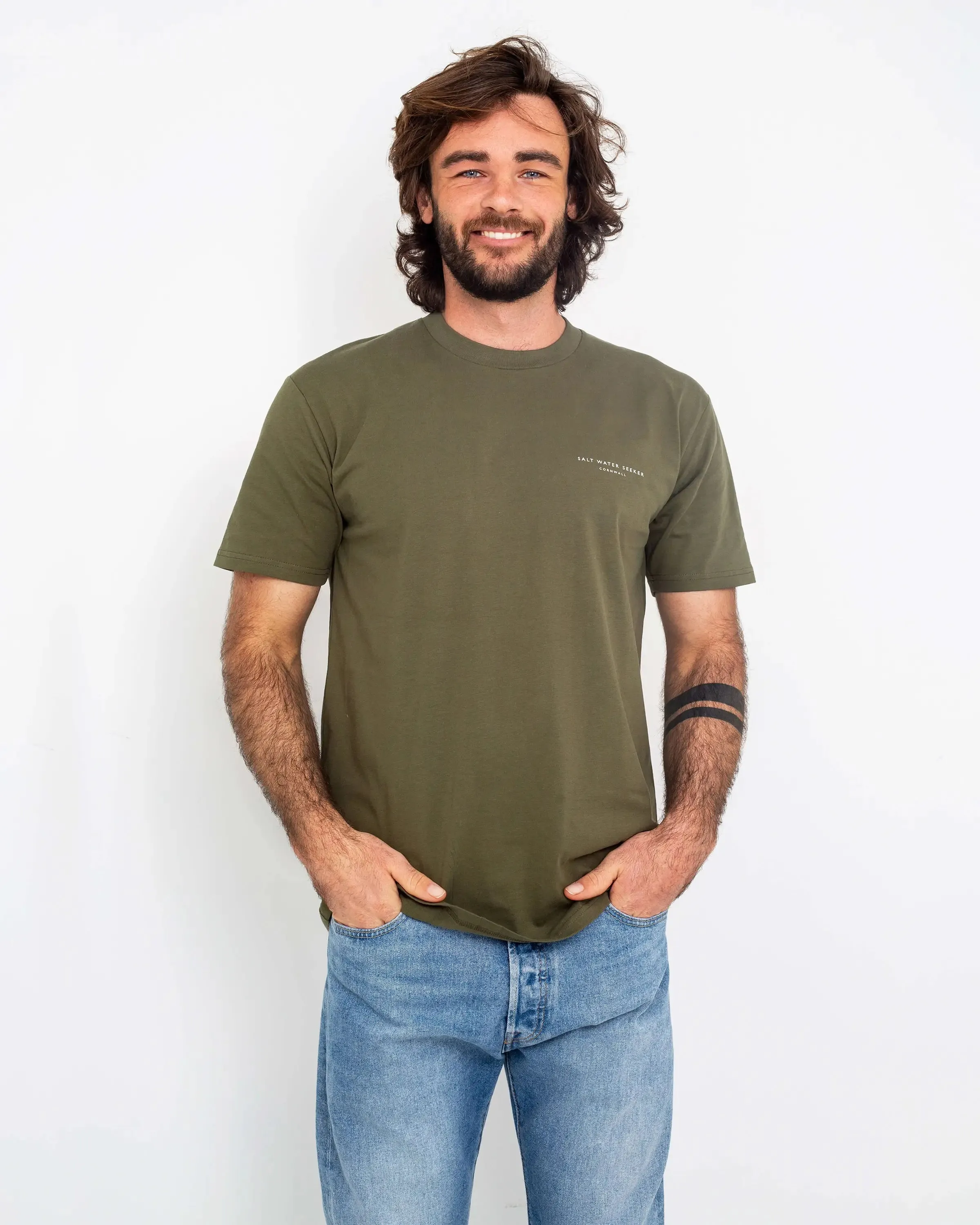 Angles T-Shirt in Army