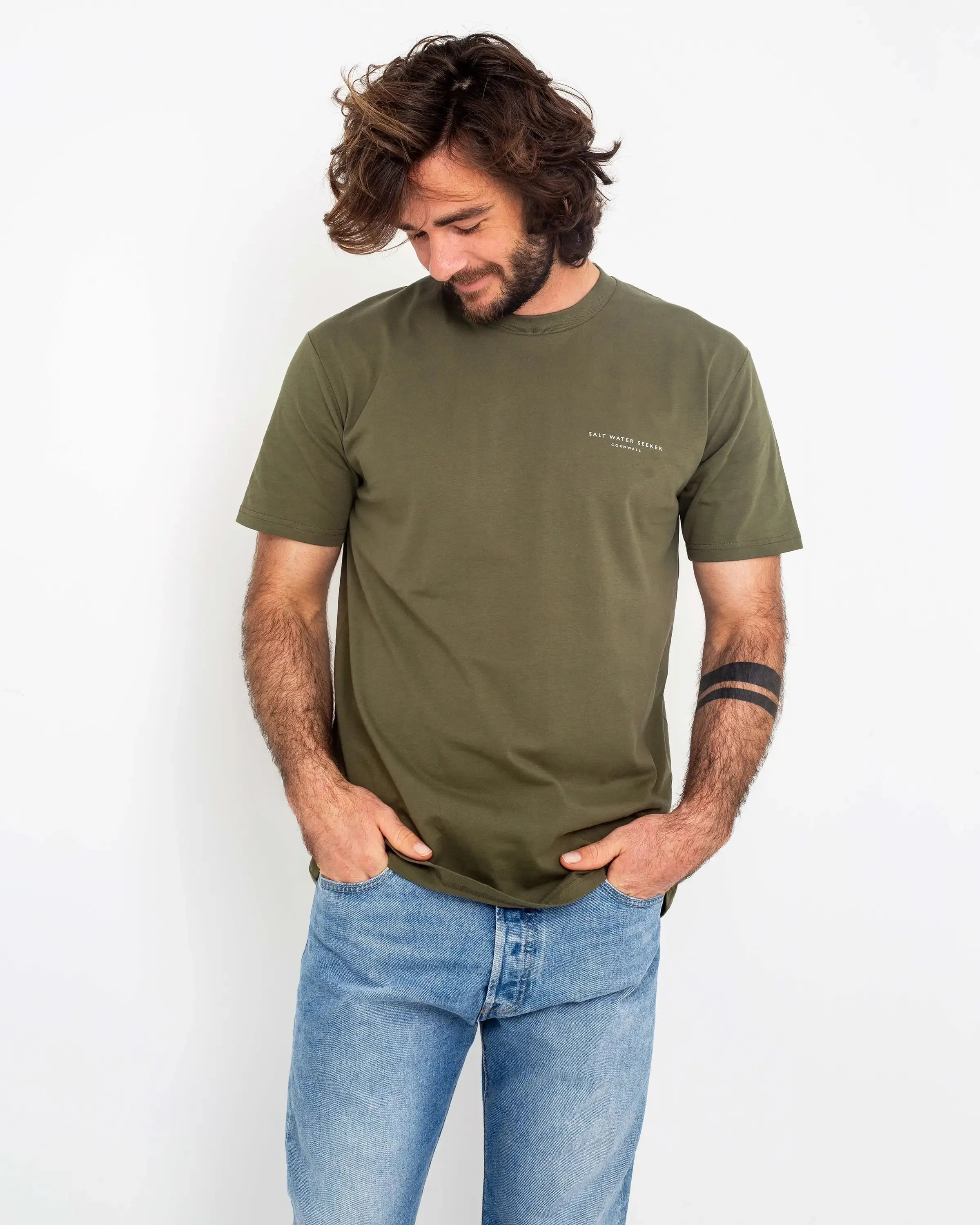 Angles T-Shirt in Army