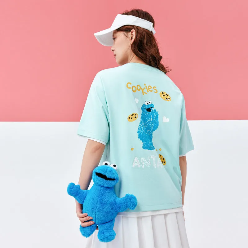 ANTA Women's IP Sesame Street Lifestyle SS Tee Shirt