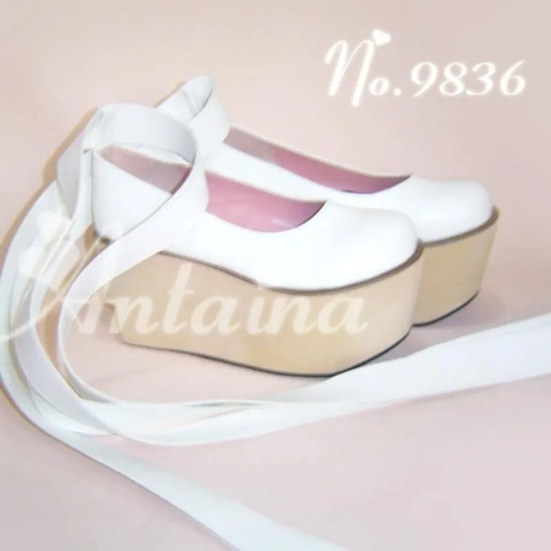 Antaina~Wedding Lolita Platform Shoes Bridal Shoes Multicolor