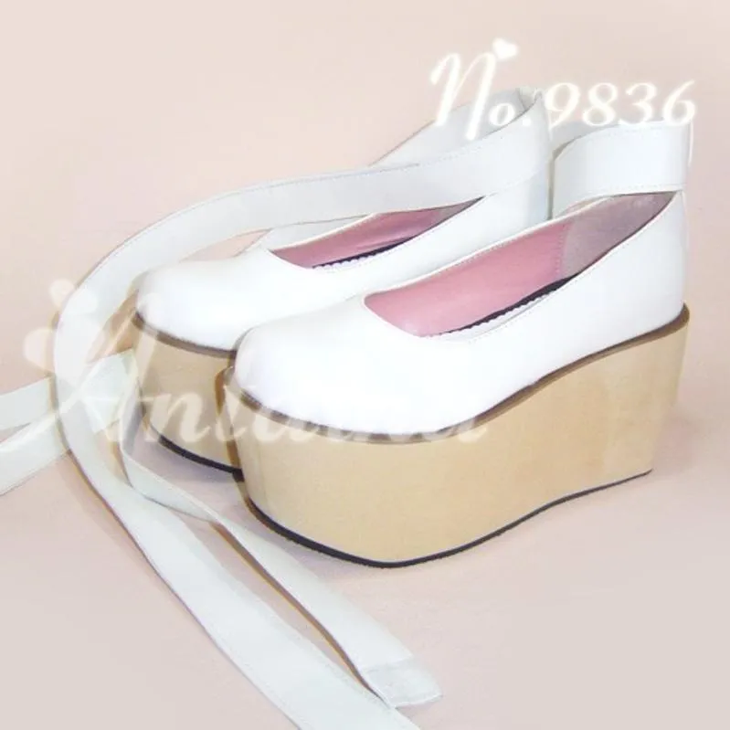 Antaina~Wedding Lolita Platform Shoes Bridal Shoes Multicolor