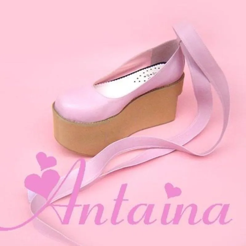 Antaina~Wedding Lolita Platform Shoes Bridal Shoes Multicolor