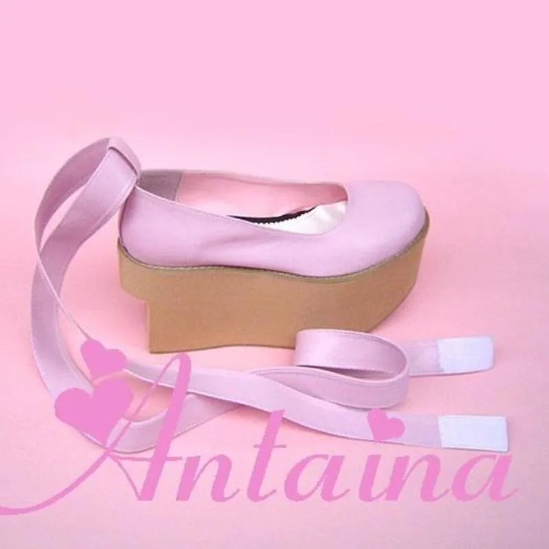 Antaina~Wedding Lolita Platform Shoes Bridal Shoes Multicolor