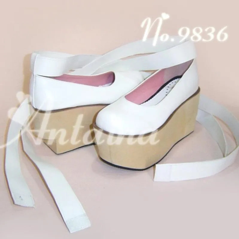 Antaina~Wedding Lolita Platform Shoes Bridal Shoes Multicolor