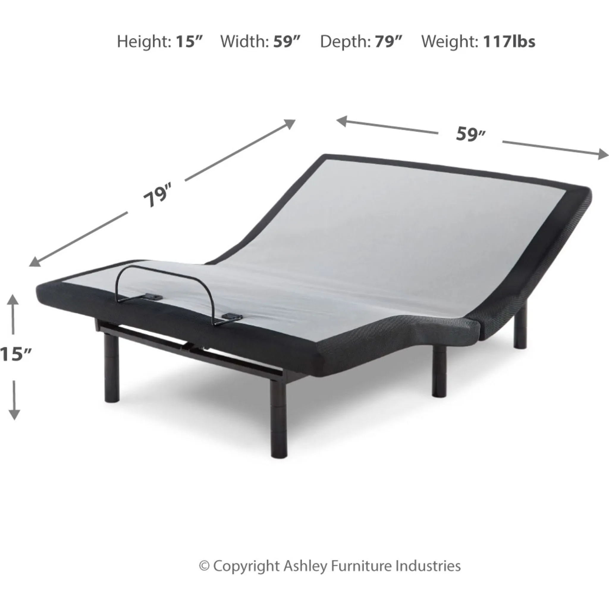 Ashley Sleep Good Lifestyle Adjustable Bed 15 inch