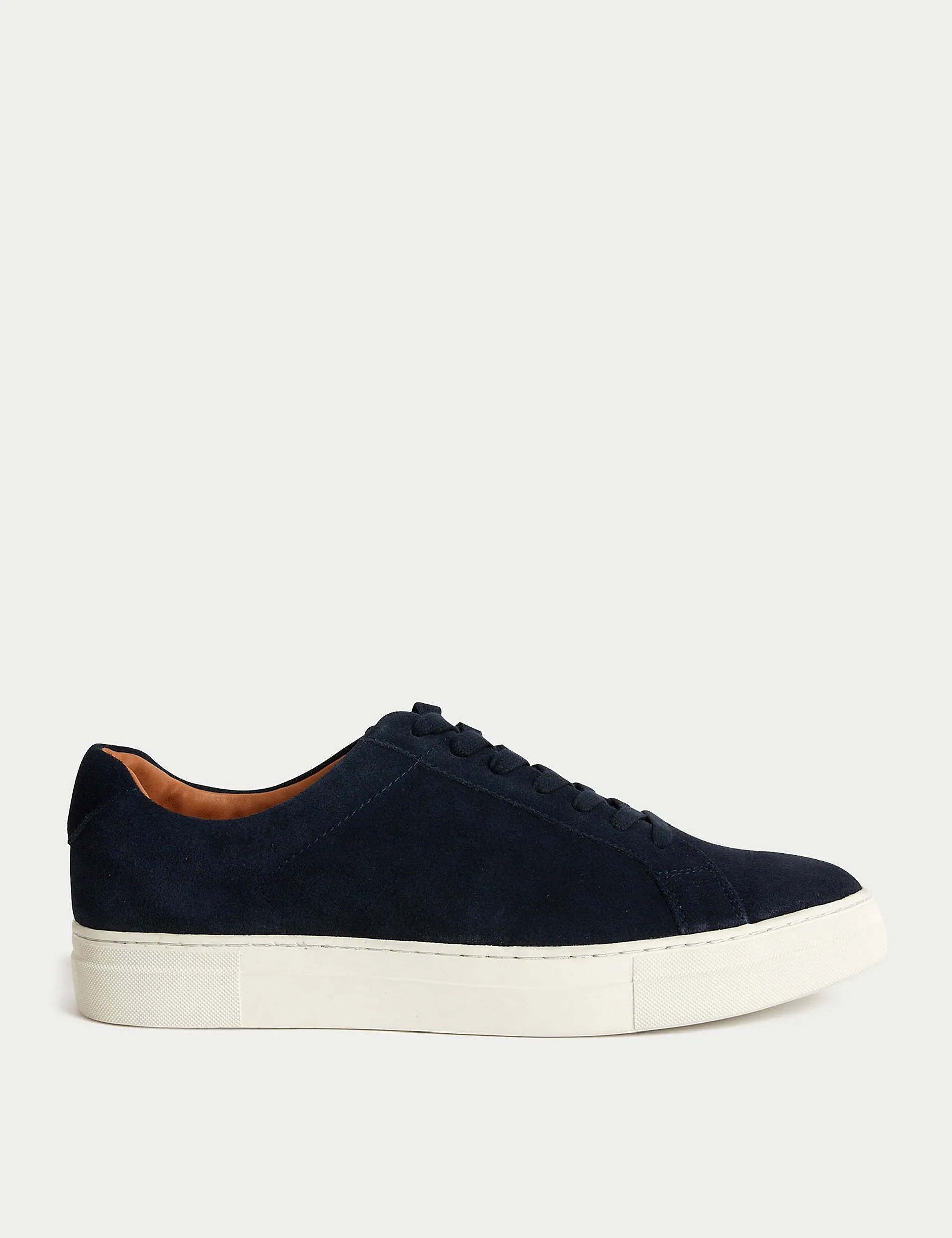 Autograph Suede Lace-up Sneakers, Navy