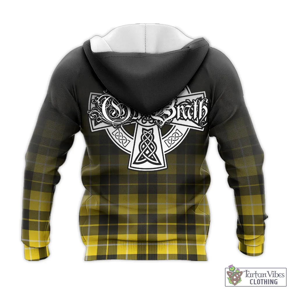 Barclay Dress Modern Tartan Knitted Hoodie Featuring Alba Gu Brath Family Crest Celtic Inspired