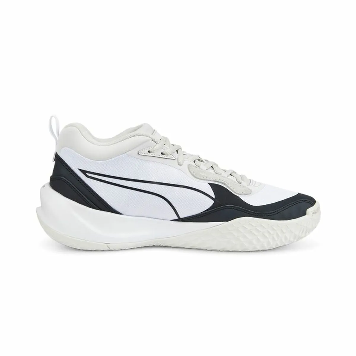 Basketball Shoes for Adults Puma Playmaker Pro White Unisex