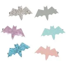 Bat Hair Clips (x 6)