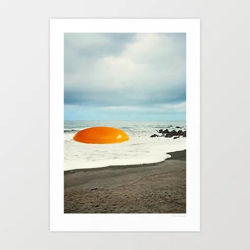 'Beach egg' Art Print by Vertigo Artography