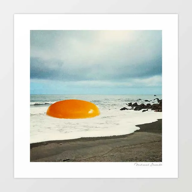 'Beach egg' Art Print by Vertigo Artography