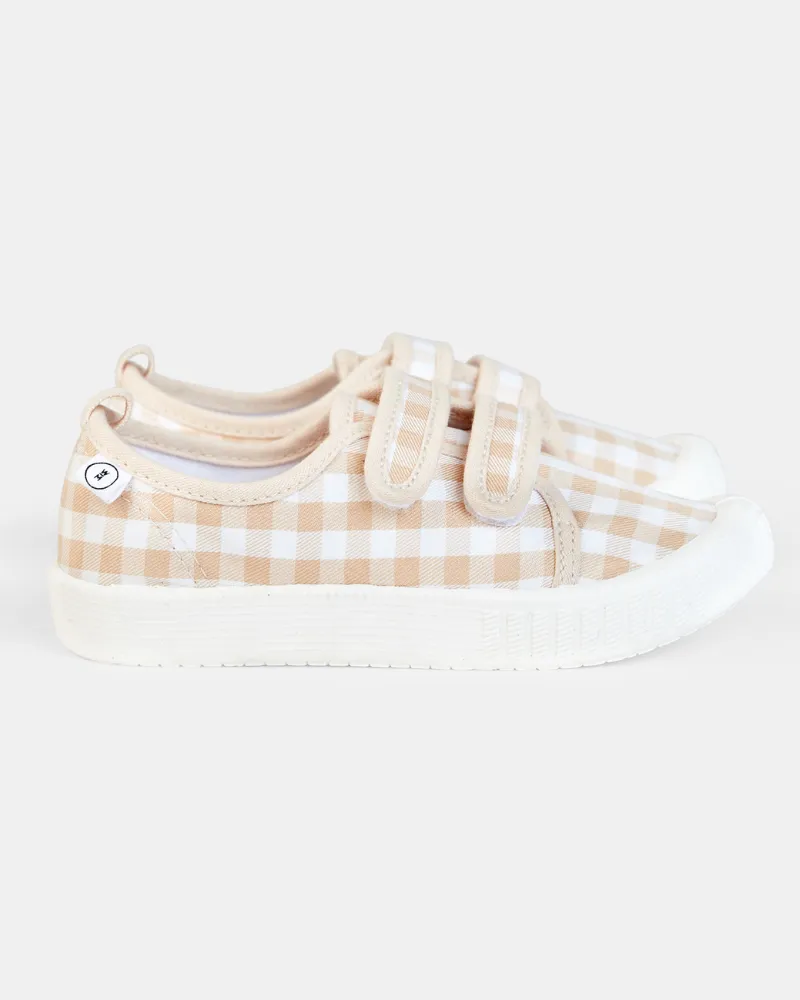 Ben Canvas - Beige Check