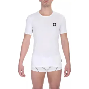 Bikkembergs White Cotton Men T-Shirt