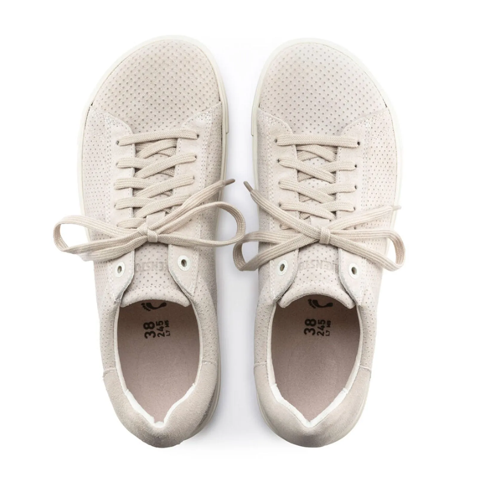 Birkenstock Bend Sneaker (Women) - Antique White Embossed Suede