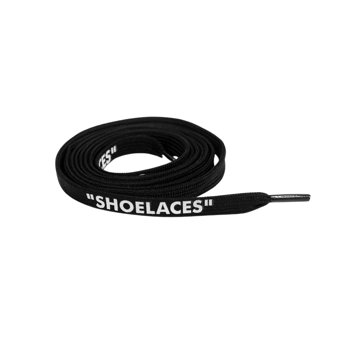 Black Off-White Style "SHOELACES"