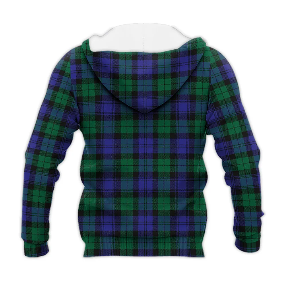 Black Watch Modern Tartan Knitted Hoodie