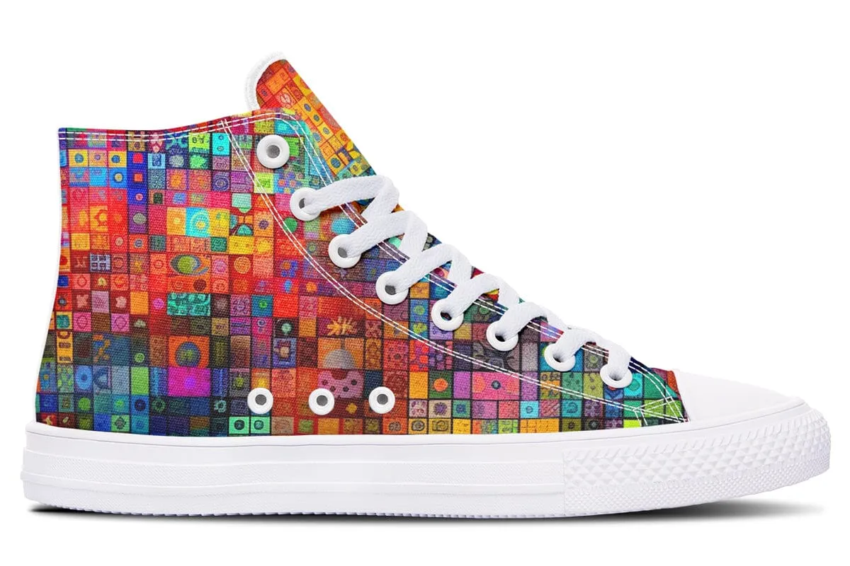 Blotter Fuzz High Top Shoes