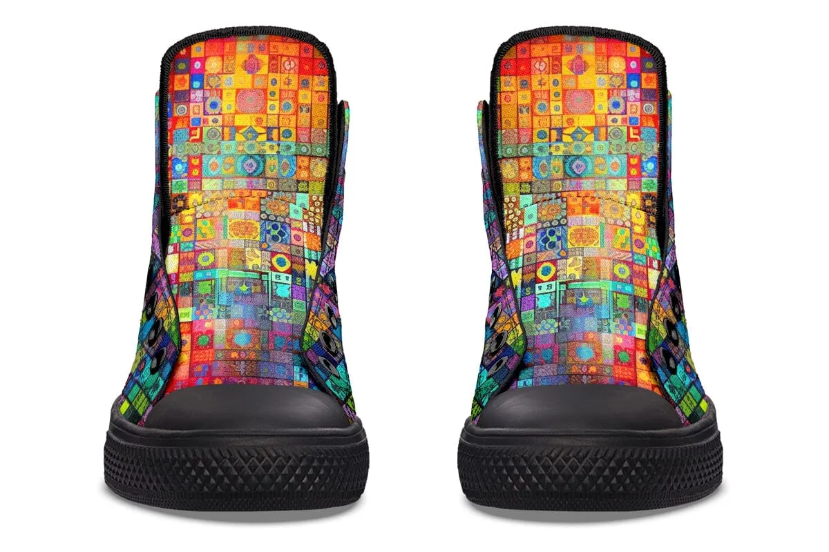 Blotter Fuzz High Top Shoes