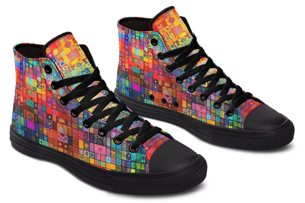 Blotter Fuzz High Top Shoes