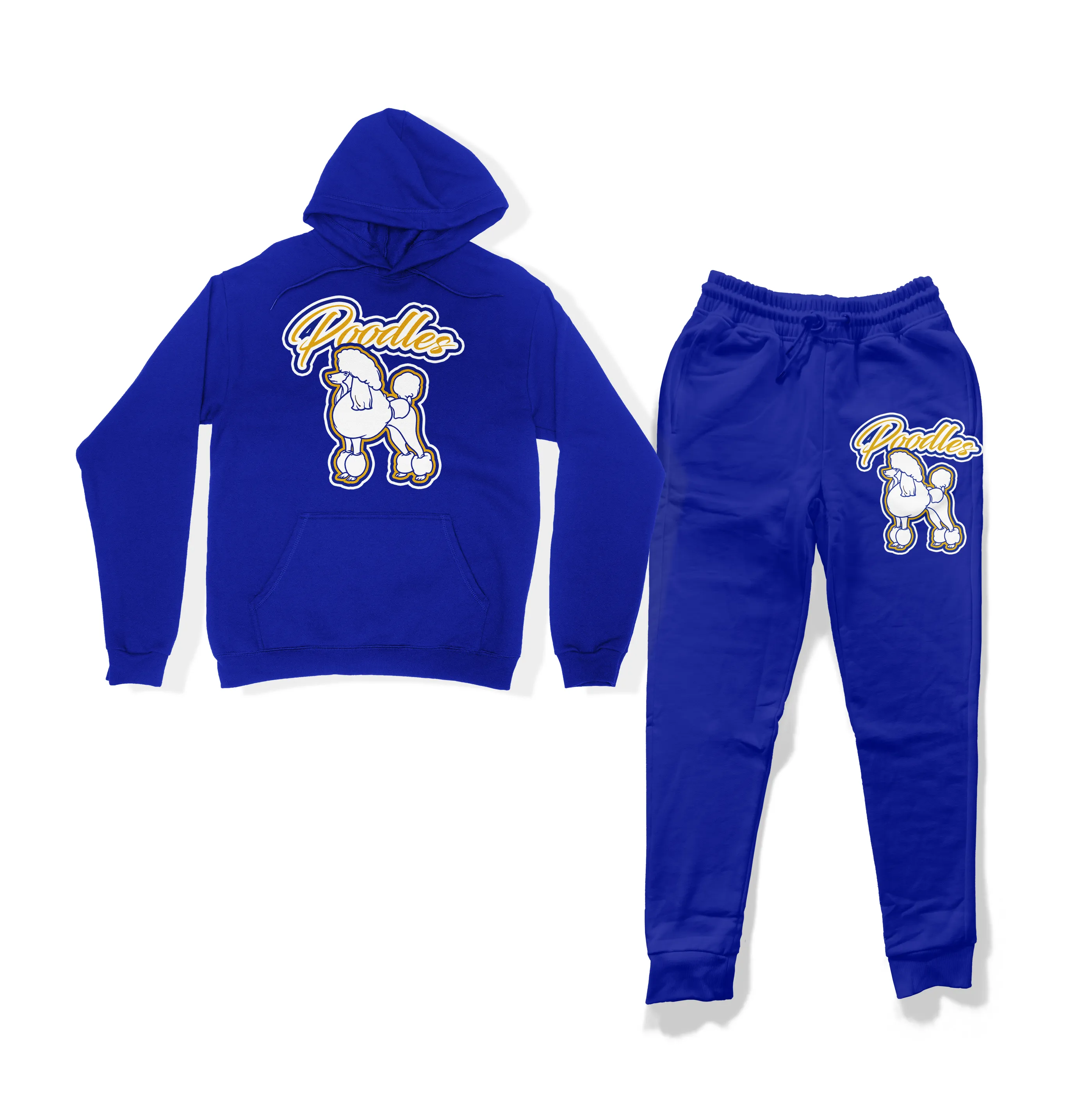 Blue Big Poodles Sweatsuit