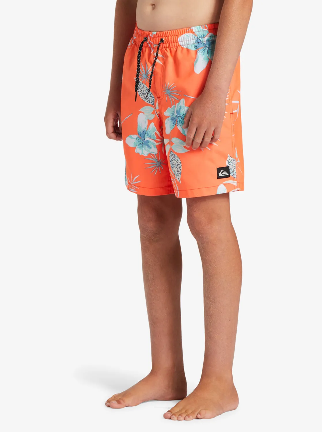 Boys 8-16 Everyday Mix Vl 15Nb Elastic Waist Shorts - Fiery Coral