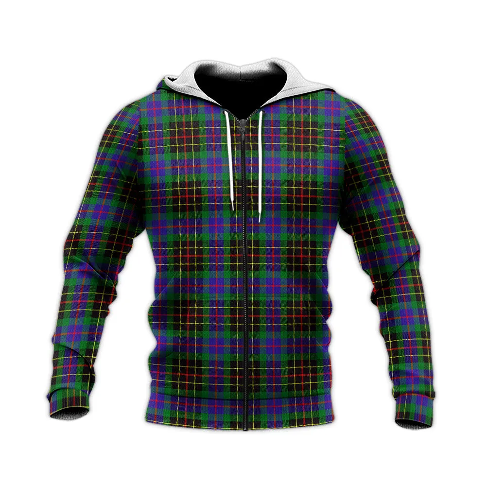 Brodie Hunting Modern Tartan Knitted Hoodie