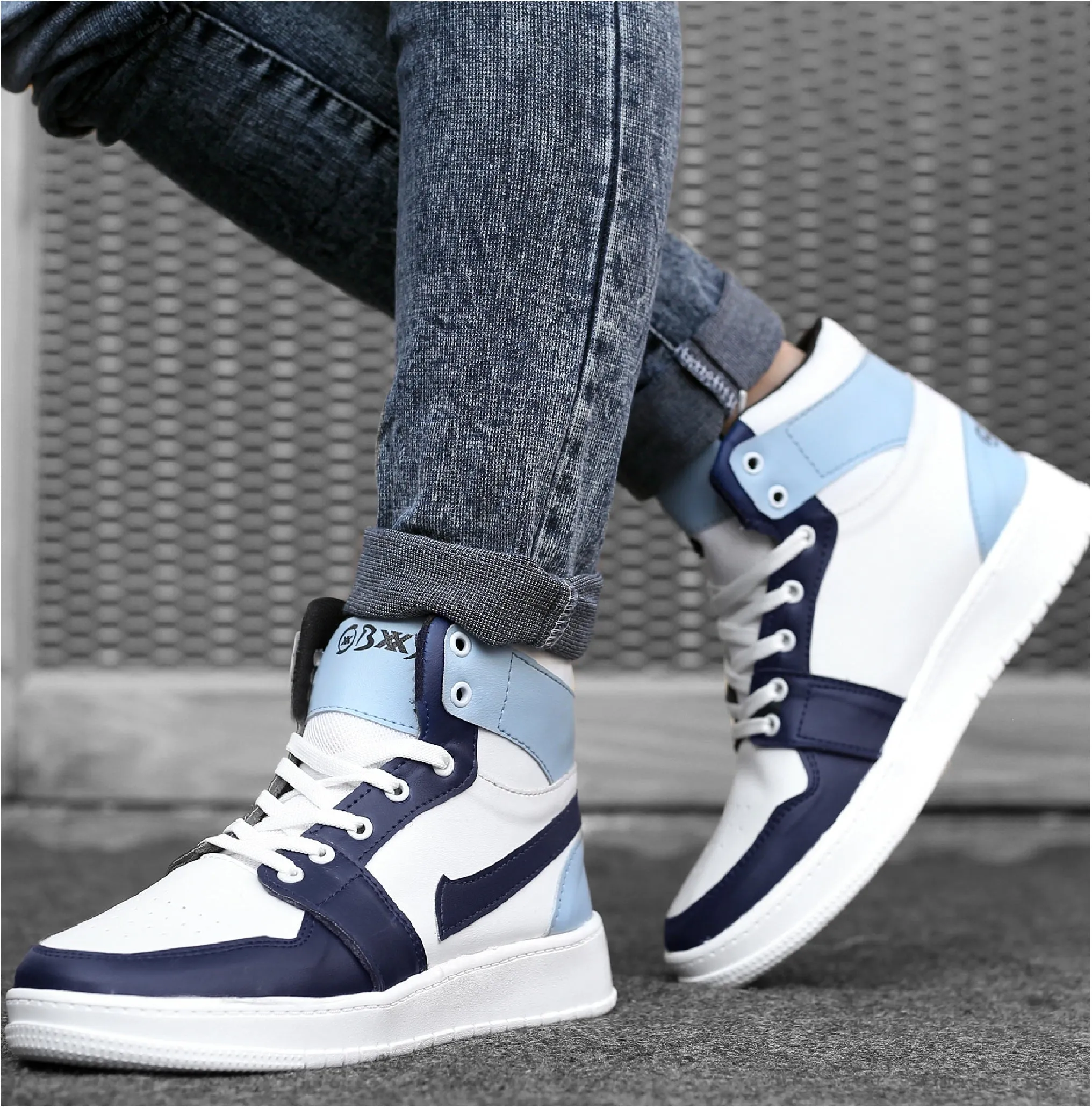 Bxxy's Comfortable Ankle Lace-up Casual Shoes for Men