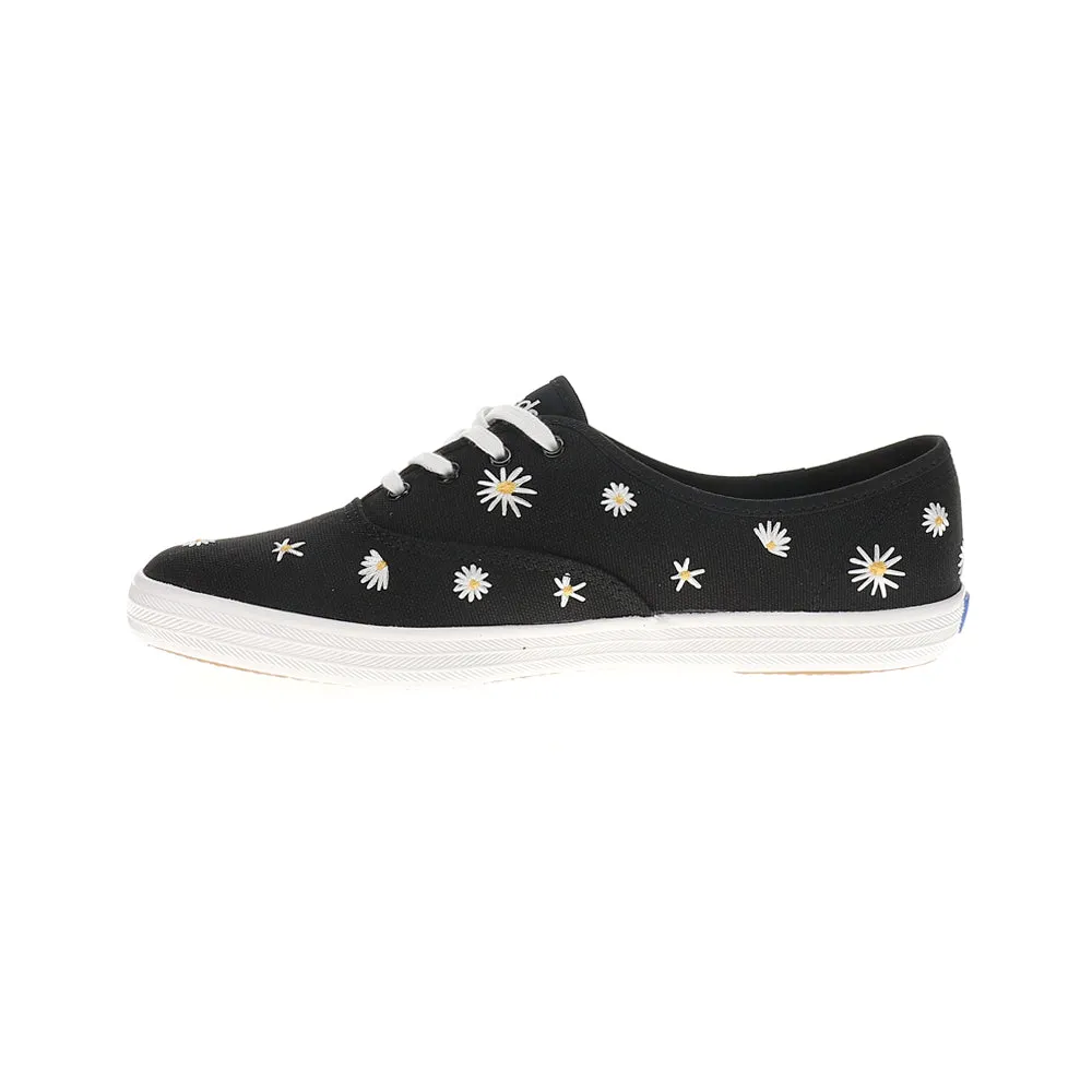 Champion Canvas Daisy Embroidery Lace Up Sneakers