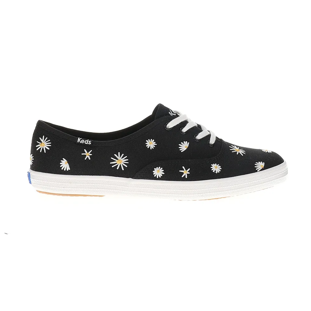 Champion Canvas Daisy Embroidery Lace Up Sneakers