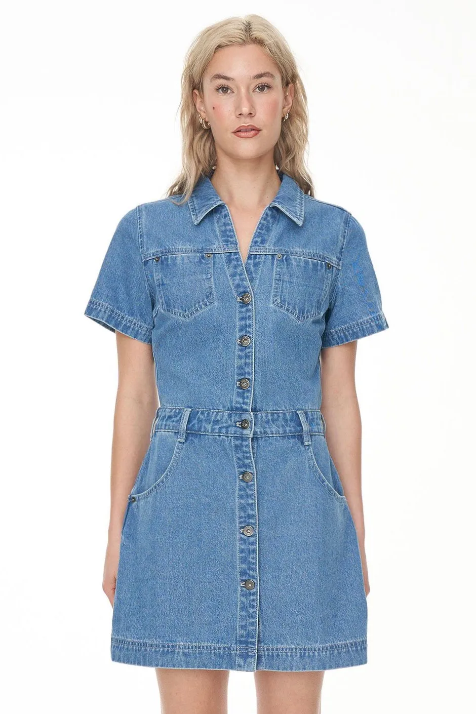 Denim Blue Rider Mini Dress