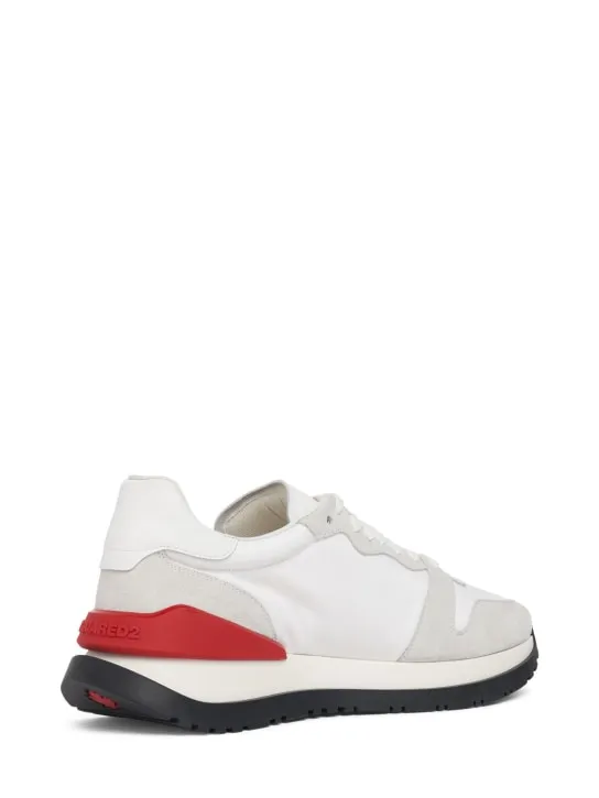 Dsquared2   Icon tech &amp; leather sneakers 