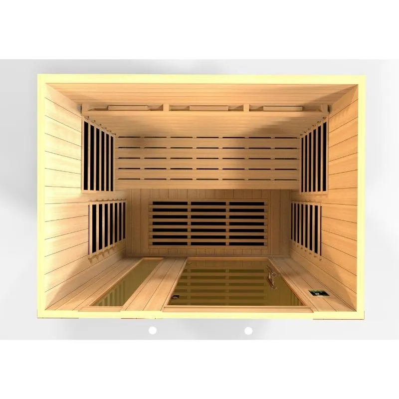 Dynamic Lugano 3-Person Full Spectrum Near Zero EMF Far Infrared Sauna