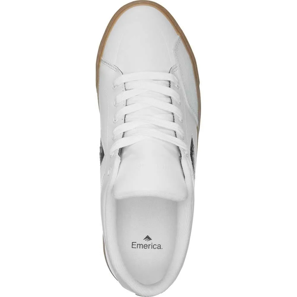 Emerica Footwear Temple White Gum Skate Shoes